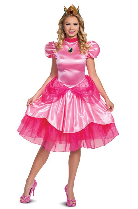 Adult Princess Peach Halloween Costume Communauté Mcms