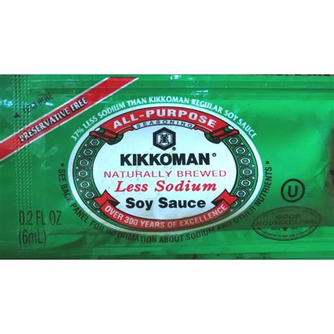 Kikkoman Less Sodium Soy Sauce Individual Pack 2006ml Deliver