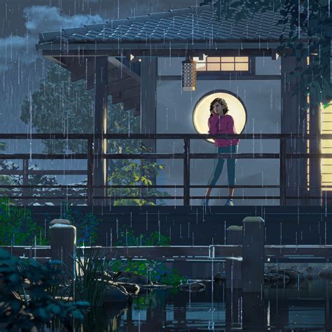 Anime In The Rain