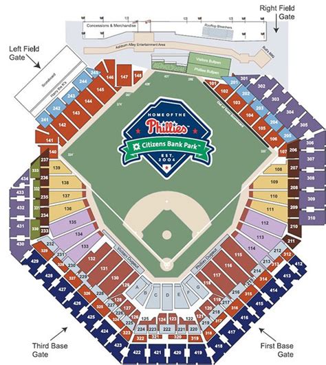 Philadelphia Phillies Stadium Seating Chart
