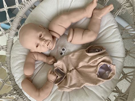 NPK DIY Kit Reborn Doll Kit Soft Real Touch Unfinished Doll Parts 55CM