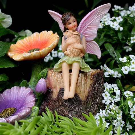 Miniature Fairy Figurines And Flower Stump Supplies Pretmanns