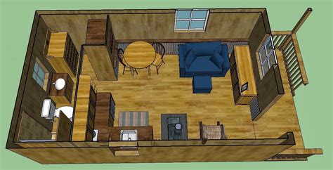 12x24 Lofted Cabin Floor Plans Floorplansclick