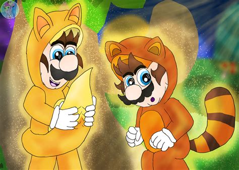 Tanooki Mario And Kitsune Luigi By Aza Clawshore On Deviantart