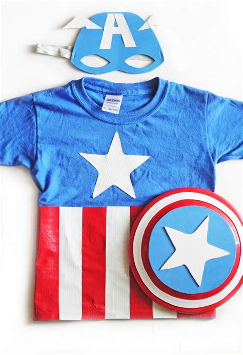Diy Captain America Costume With Pb Kids In Honor Of Design