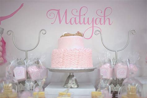 Ballerina Baby Shower Party Ideas Photo 7 Of 35 Catch My Party