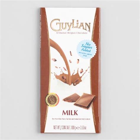 Guylian No Sugar Added Milk Chocolate Bar Set Of 2 On Popscreen