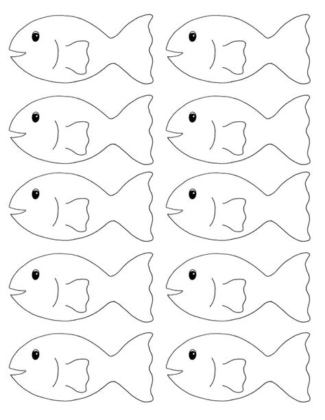 Printable Fish Cutouts Printable Word Searches