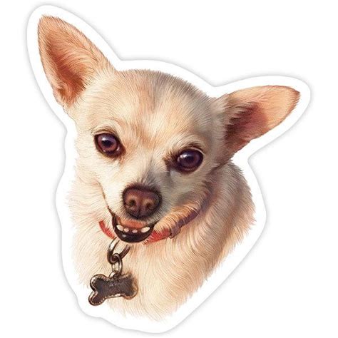 Sticker Dog White Chihuahua
