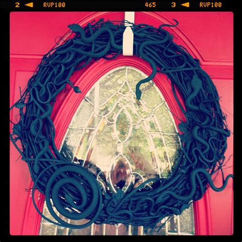 Snake Wreath For Halloween Wreaths Halloween Grapevine Wreath