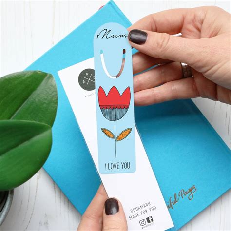 Personalised Flower Bookmark By A Piece Of | notonthehighstreet.com