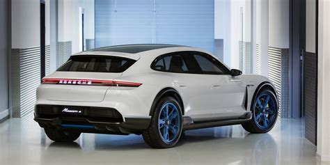 porsche unveils new all electric cuv version of the mission e electrek