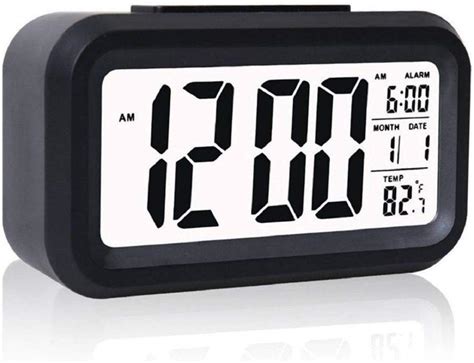Buy Qozweid Digital Smart Backlight Battery Operated Alarm Table Clock With Automatic Sensor