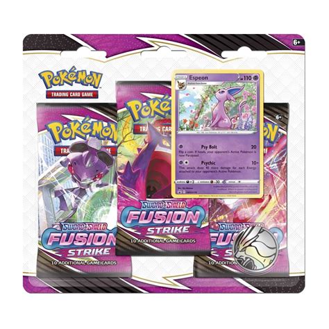 Pokémon Tcg Sword And Shield Fusion Strike 3 Booster Packs Coin