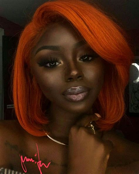 The Bold Trend Of Burnt Orange Hair On Dark Skin The Fshn