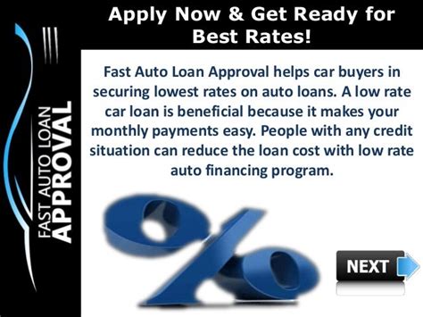 Low Interest Rate Car Loans How Can Fast Auto Loan Approval Help Pe