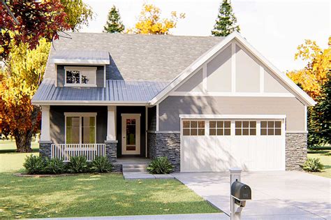 This style of roof is much easier to plan than a gable roof and it also opens the door, so to speak, for a new, ultra the shed roof certainly offers many advantages, but brings with it some disadvantages. 2 Bed Craftsman with Shed Roof Front Porch - 62647DJ | Architectural Designs - House Plans