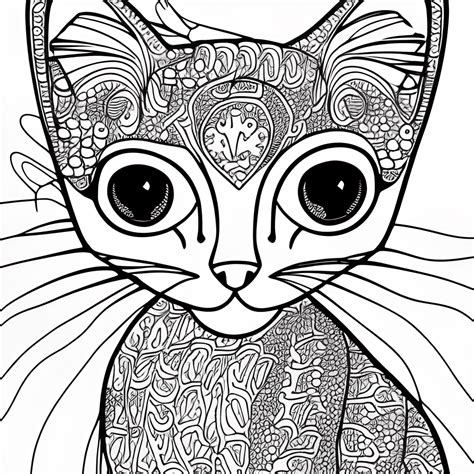 Kitten Princess Coloring Page · Creative Fabrica