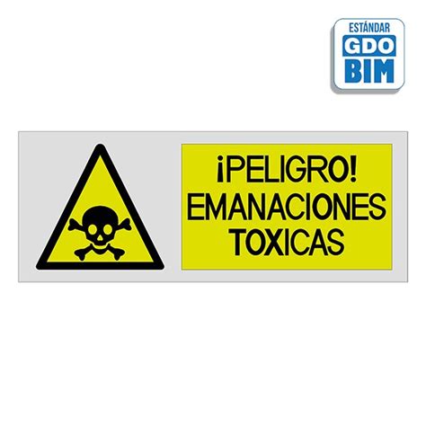 Bim 对象 Señal O Señalización En Bim De Peligro Emanaciones Tóxicas Con