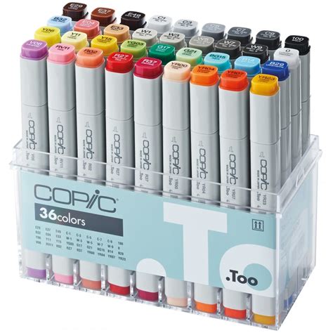 Copic Classic Marker Basic Colours 36 Pack Uk