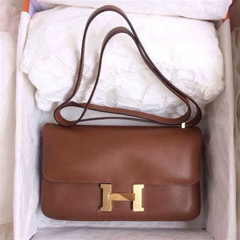 Hand Stitching Hermes Constance Elan Coffee France Swift Leather