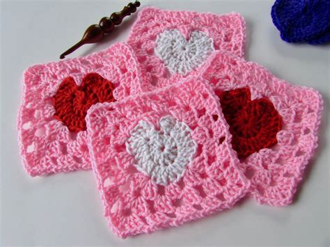 How To Crochet A Granny Heart Square Itchin For Some Stitchin