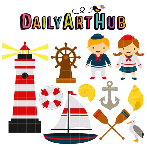 Nautical Sailor Clip Art Set Daily Art Hub Free Clip Art Everyday