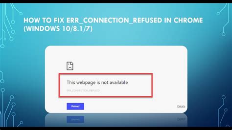 When i rebooted via ssh i had the same problem, the site refused to connect, but i was still able. How to Fix ERR_CONNECTION_REFUSED In Chrome (Windows 10/8 ...