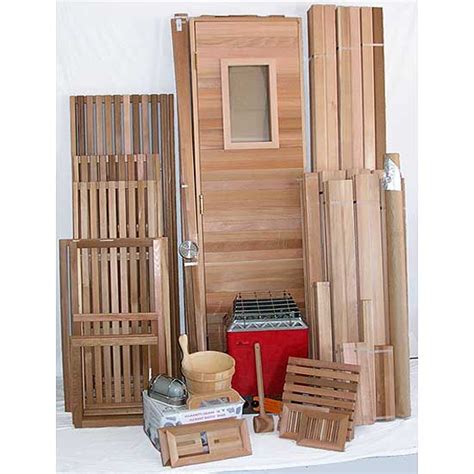 A propane sauna heater is less costly to operate and lasts substantially longer than an electric heater: 4'x4' Home Sauna Kit | DIY Precut Sauna + Heater Package