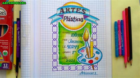 Caratula De Artes Plasticas Secundaria Youtube