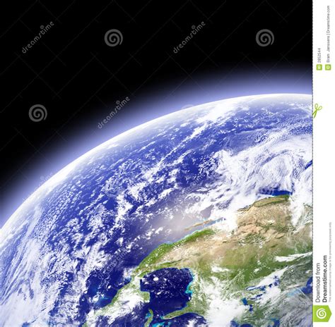 Earth In Outer Space Stock Illustration Illustration Of Fiction 2852544