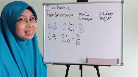 Penerangan oleh guru tentang cara menjawab latihan di dlm buku aktiviti matematik tahun 3. MATEMATIK TAHUN 5: TOLAK PECAHAN BHG. 3 - YouTube