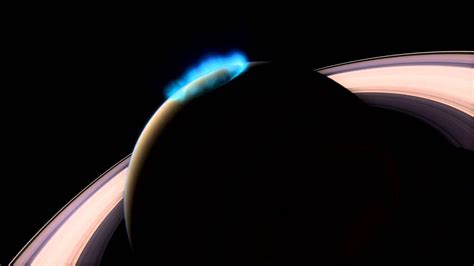 Animation Of Saturns Northern Aurora Youtube