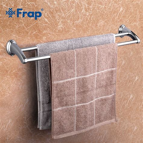 Hanging bathroom towels can be a challenge, especially if you are dealing with a small space. Frap 1Set Wall Mounted 60cm Double Towel Bars Towel Holder ...