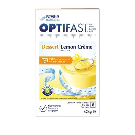 Buy Optifast Vlcd Lemon Dessert 8x53g Online At Chemist Warehouse®