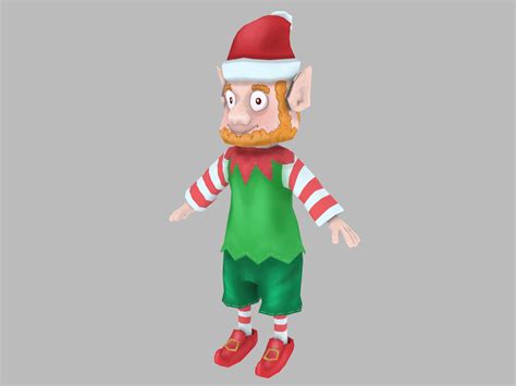 Christmas Elf 3d Model 19 3ds Blend Dae Fbx Obj Max Free3d