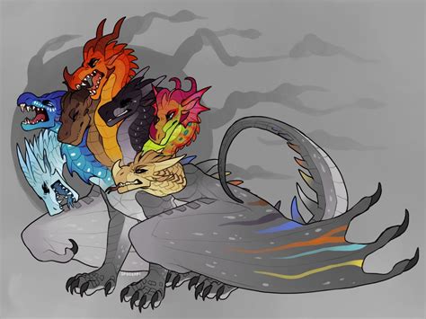 A Wof Hydra By Spookapi On Deviantart Wings Of Fire Dragons Cool