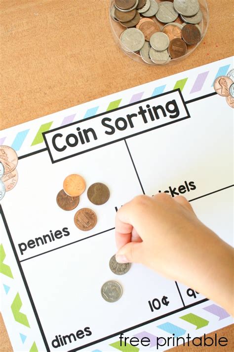 Printable Coin Bingo Kindergarten