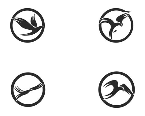 Bird Fly Sign Abstract Template Icons Vector 585782 Vector Art At Vecteezy