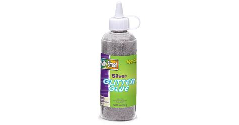 Glitter Glue Silver 4 Fl Oz 1 Bottle Ck 8534 Dixon Ticonderoga