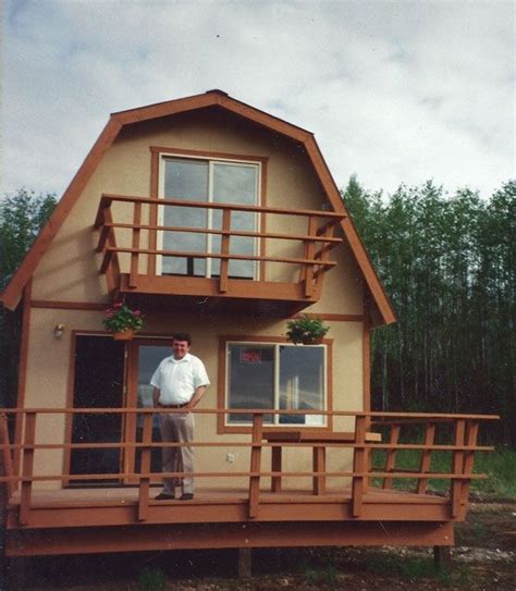 Gambrel Roof Tiny Cabin Prefab Tiny House Kit Small House Kits Pre