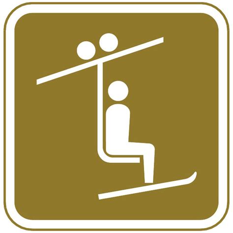 Ski Lift Sign Royalty Free Stock Svg Vector