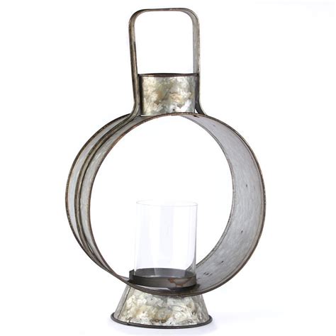 Galvanized Lantern Inspired Candle Holder Candles And Accessories Home Decor Factory