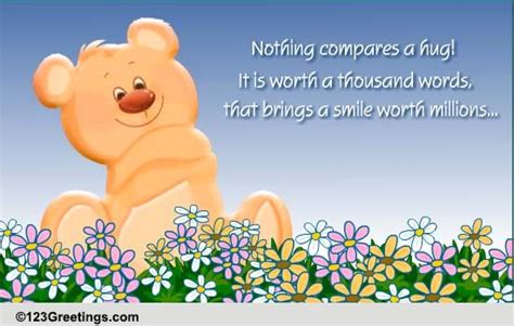 Nothing Compares A Hug Free Encouragement Ecards Greeting Cards