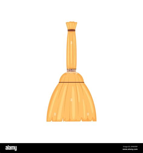 Cartoon Besom Isolated On White Stock Vector Image And Art Alamy