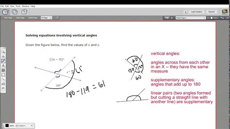 Solving Equations With Vertical Angles Tessshebaylo