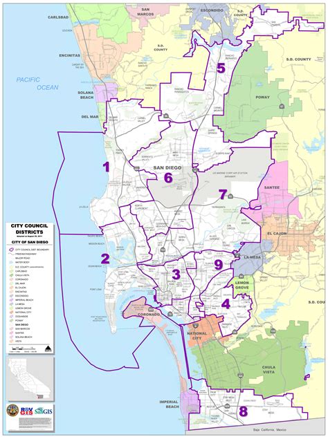 San Diego School District Map Maps For You