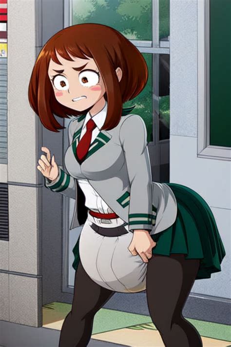 Ochako Uraraka Wears A Diaper 3 By Someperson69 On Deviantart