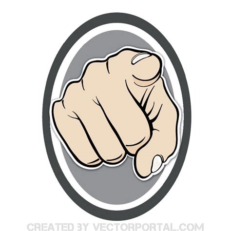 Pointing The Finger Signai Royalty Free Stock Svg Vector