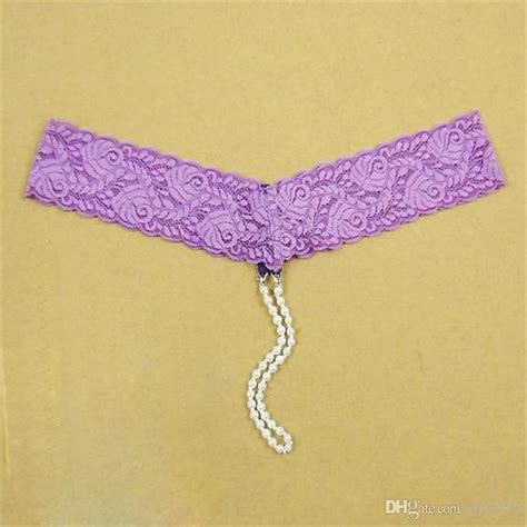 2020 Women Ladies Lace Massage Pearls G Strings Sexy Mini Micro Thongs T Back Underwear Beading